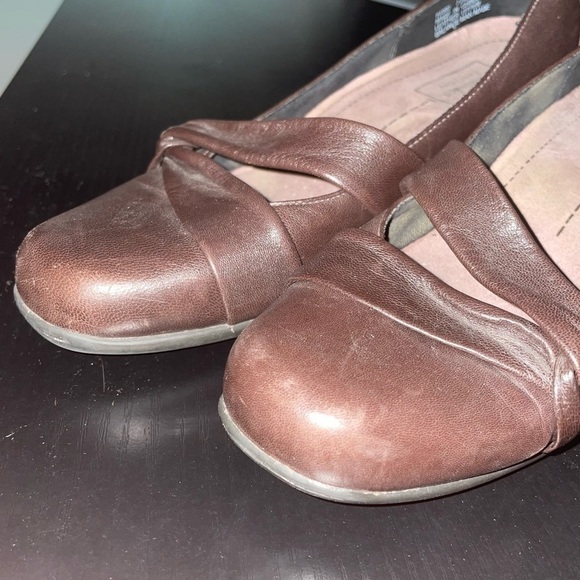 Clarks Pumps Artisan Mary Jane Chunky Block Low Heels Loafers Slip-on Shoes - Picture 4 of 11
